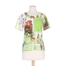 WBG - T-shirt vert en viscose - Femme - Taille 36 - Modz