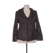 MAYERLINE - Veste chic marron en coton - Femme - Taille 48 - Modz