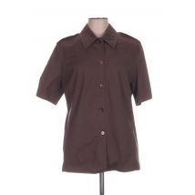 CARACTERE - Chemise manches courtes marron en coton - Homme - Taille L - Modz