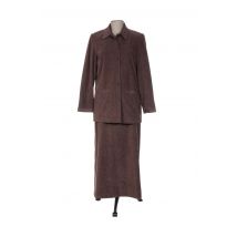 PAUL MAUSNER - Veste/jupe marron en polyester - Femme - Taille 40 - Modz