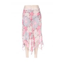 GERARD PASQUIER - Jupe mi-longue rose en polyester - Femme - Taille 44 - Modz