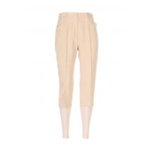 REGINE - Pantacourt beige en polyester - Femme - Taille 40 - Modz