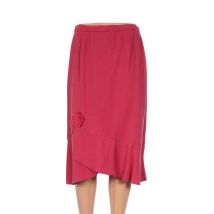 GUY DUBOUIS - Jupe mi-longue rouge en tencel - Femme - Taille 42 - Modz