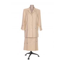 FRANCOISE DE FRANCE - Veste/jupe beige en polyester - Femme - Taille 42 - Modz