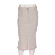 FRANCOISE DE FRANCE - Jupe mi-longue beige en coton - Femme - Taille 40 - Modz