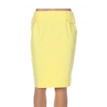 WBG - Jupe mi-longue jaune en coton - Femme - Taille 50 - Modz