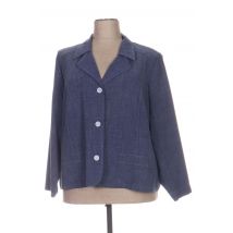 FRANCOISE F - Blazer bleu en polyester - Femme - Taille 58 - Modz