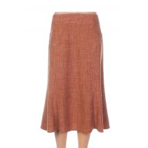 PAUPORTÉ - Jupe mi-longue orange en polyester - Femme - Taille 42 - Modz