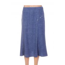 PAUPORTÉ - Jupe mi-longue bleu en polyester - Femme - Taille 38 - Modz
