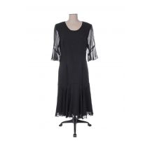 CHRISTIAN MICHEL - Robe mi-longue noir en polyester - Femme - Taille 40 - Modz
