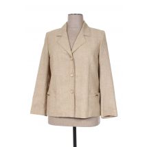 C.S CREATIONS - Blazer beige en polyester - Femme - Taille 48 - Modz