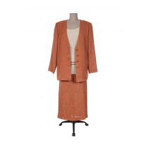 CREATIONS SONIA - Veste/jupe orange en polyester - Femme - Taille 42 - Modz