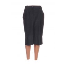 CLAUDE BAUER - Jupe mi-longue bleu en coton - Femme - Taille 40 - Modz