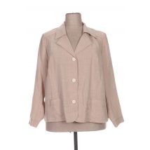 FRANCOISE F - Blazer beige en polyester - Femme - Taille 60 - Modz