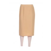 FRANCOISE - Jupe mi-longue jaune en polyester - Femme - Taille 40 - Modz