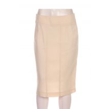 DELMOD - Jupe mi-longue beige en polyester - Femme - Taille 42 - Modz