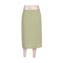 DELMOD - Jupe mi-longue vert en polyester - Femme - Taille 42 - Modz