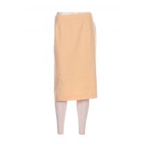 WEILL - Jupe mi-longue orange en polyester - Femme - Taille 50 - Modz