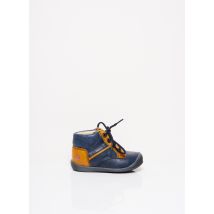 GBB - Bottillons bleu en cuir - Garçon - Taille 19 - Modz
