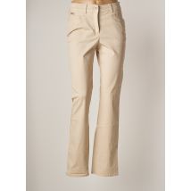 RECOVER C.C. - Pantalon droit beige en coton - Femme - Taille 36 - Modz