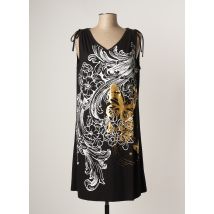 HAJO - Robe mi-longue noir en viscose - Femme - Taille 38 - Modz