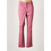 JOLIE RONDE - Pantalon slim rose en coton - Femme - Taille 44 - Modz