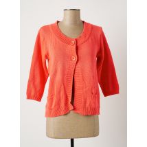 LUISA FERRI - Gilet manches longues rose en coton - Femme - Taille 38 - Modz