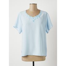 FRANCOISE F - Top bleu en polyester pour femme - Taille 40 - Modz