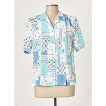 FRANCE RIVOIRE - Chemisier bleu en polyester - Femme - Taille 42 - Modz