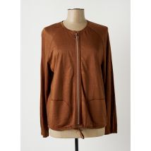 FRANK WALDER - Veste casual marron en lin - Femme - Taille 44 - Modz
