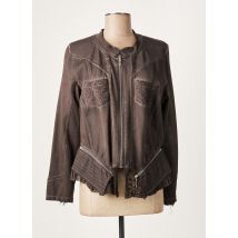 MERI & ESCA - Veste casual marron en coton - Femme - Taille 40 - Modz