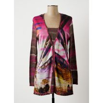 FRANCE RIVOIRE - Tunique manches longues rose en polyester - Femme - Taille 40 - Modz