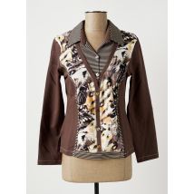 FRANCE RIVOIRE - T-shirt marron en viscose - Femme - Taille 40 - Modz