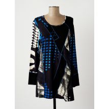 GUY DUBOUIS - Tunique manches longues bleu en viscose - Femme - Taille 40 - Modz