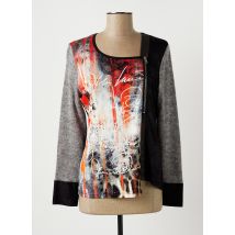 MERI & ESCA - Pull gris en viscose - Femme - Taille 40 - Modz