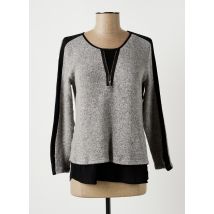 MERI & ESCA - Pull gris en acrylique pour femme - Taille 40 - Modz