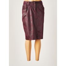 IMPULSION - Jupe mi-longue rouge en polyester - Femme - Taille 40 - Modz