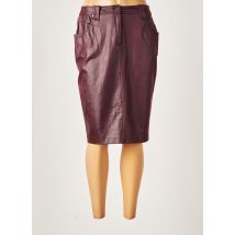 FRANCE RIVOIRE - Jupe mi-longue rouge en polyester - Femme - Taille 40 - Modz