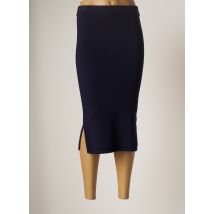 PASSIONI - Jupe mi-longue bleu en viscose - Femme - Taille 38 - Modz