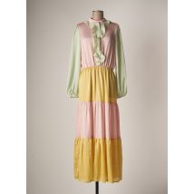 COSTA 8 MANI - Robe longue rose en polyester - Femme - Taille 36 - Modz