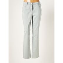 LEBEK - Pantalon slim bleu en coton - Femme - Taille 52 - Modz