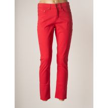 BLEND SHE - Jeans coupe slim rouge en coton - Femme - Taille TU - Modz