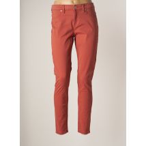 BLEND SHE - Jeans coupe slim marron en coton - Femme - Taille W22 - Modz