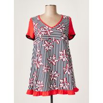 POUPÉE CHIC BY MERCEDES DE MIGUEL - Tunique manches courtes rouge en polyester - Femme - Taille 40 - Modz