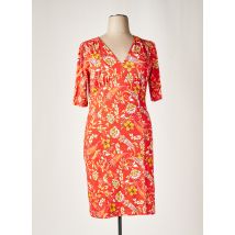 7 SEASONS - Robe mi-longue orange en viscose - Femme - Taille 42 - Modz
