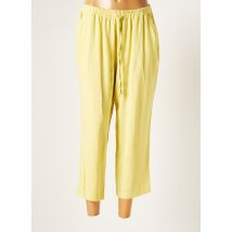 TELMAIL - Pantalon 7/8 jaune en viscose pour femme - Taille 44 - Modz