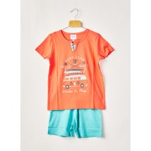 ROSE POMME - Pyjashort orange en coton pour garçon - Taille 6 A - Modz