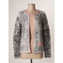 OUI - Gilet manches longues gris en coton - Femme - Taille 34 - Modz