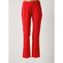 LA FIANCEE DU MEKONG - Pantalon droit rouge en coton pour femme - Taille 42 - Modz