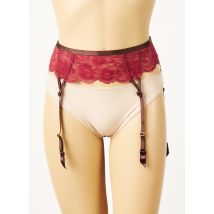 MAISON LEJABY - Guêpière/Porte-jarretelle rouge en polyamide - Femme - Taille 36 - Modz